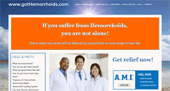 Desktop Screenshot of gothemorrhoids.com